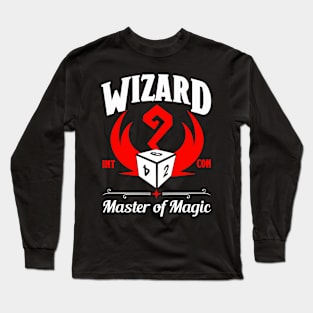 D&D Character Class Wizard Long Sleeve T-Shirt